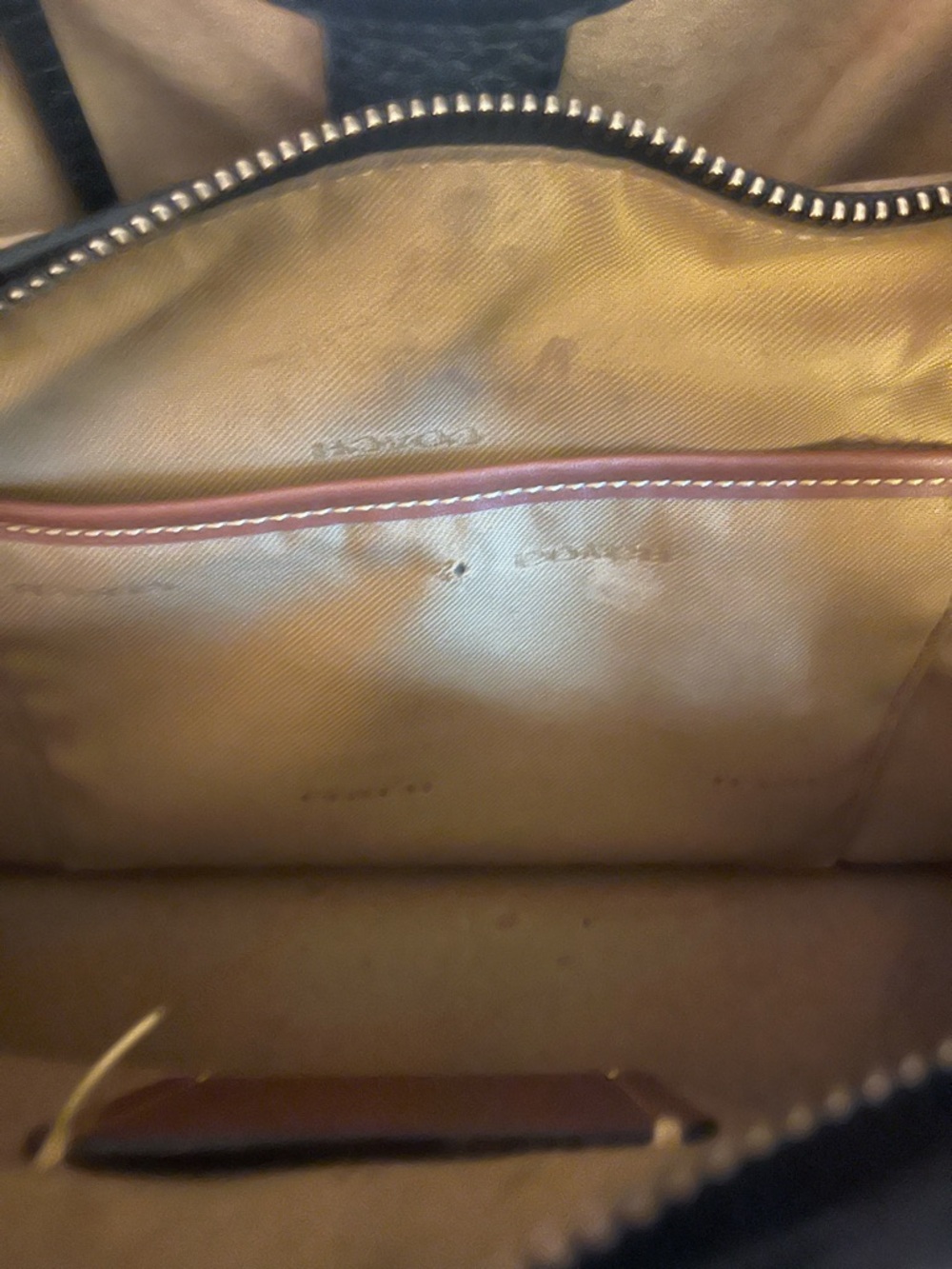 Coach Black Pebbled Leather Shoulder Hobo - Picture 5 of 8